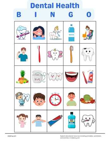 Dental Bingo for Happy, Healthy Smiles!