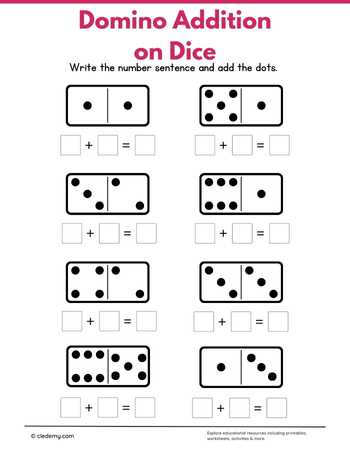 Domino Addition on Dice