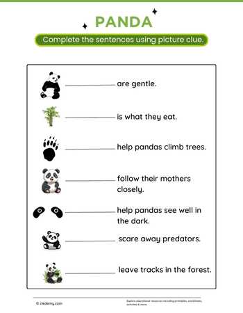 Complete Sentence Panda