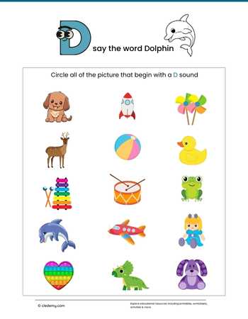 Identify Pictures that Begin with D