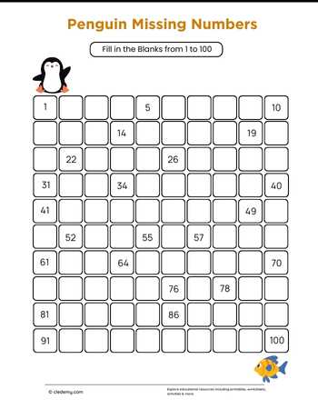 Penguin Missing Numbers