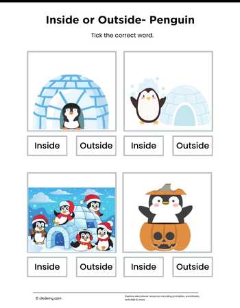 Learn Inside Outside with Penguin Pictures
