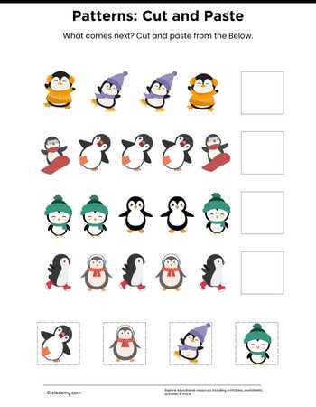 Cut and Paste Penguin Pattern
