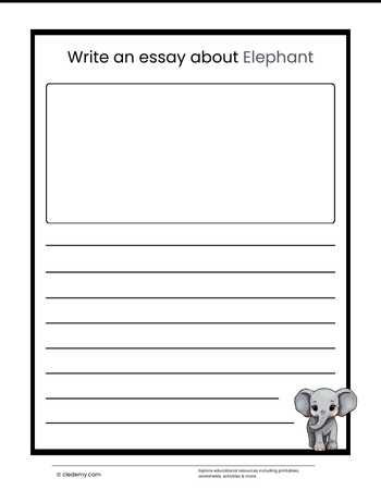 Write an Essay About Elephant