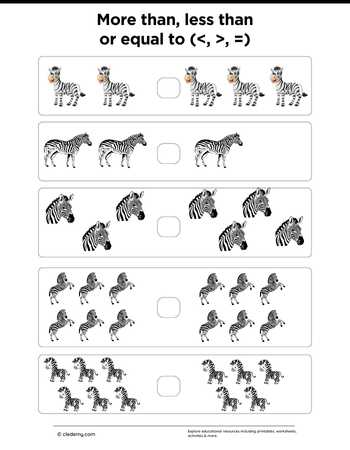 More Than, Less than Or Equal to - Zebra