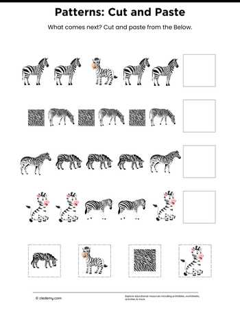 Patterns: Cut and Paste-Zebra