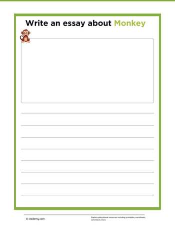 Write an Essay About Monkey