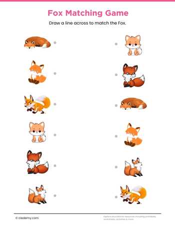 Fox Matching Game