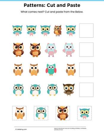 Patterns: Cut and Paste-Owl