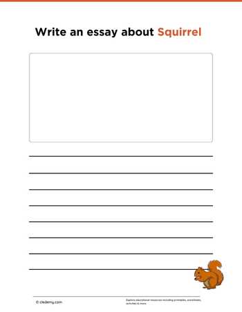 Write an Essay About Squirrel