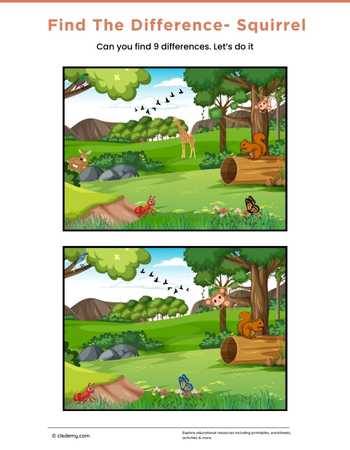 Find the Difference- Squirrel