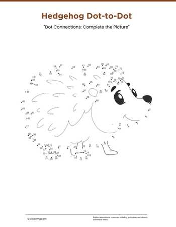 Hedgehog Dot-to-Dot