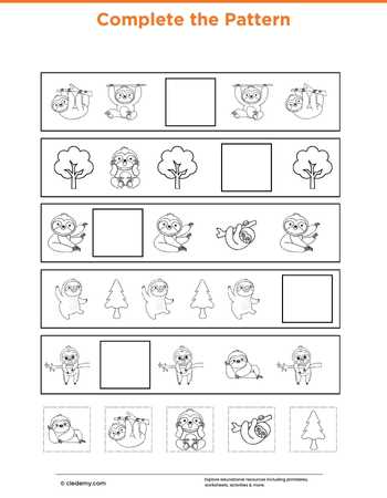 Complete The Pattern- Sloth
