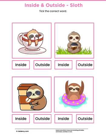 Inside or Outside- Sloth