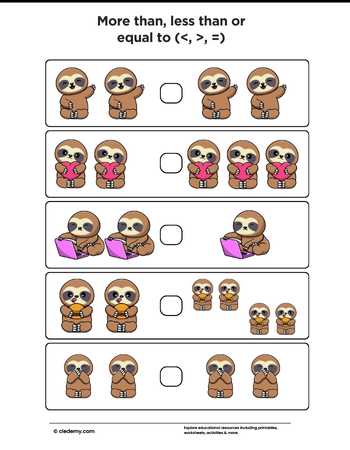 More Than, Less than Or Equal to - Sloth