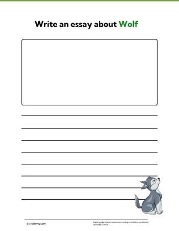 Write an Essay About Wolf