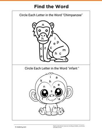 Find the word- Chimpanzee