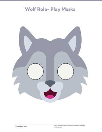 Wolf Role- Play Mask