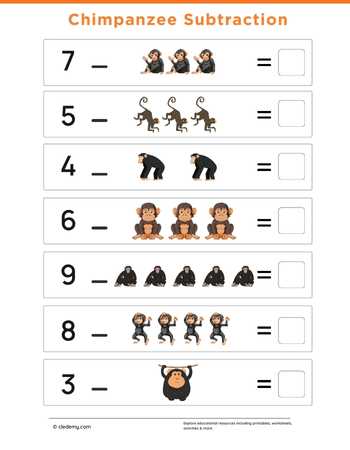Chimpanzee Subtraction