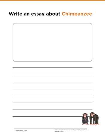 Write an Essay About Chimpanzee