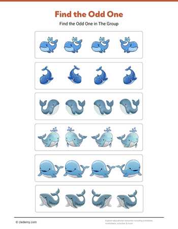 Find the Odd One - Whale