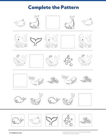Complete The Pattern Whale