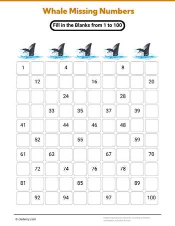 Whale Missing Numbers