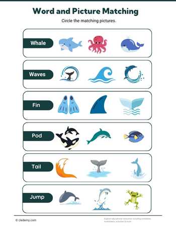 Whale Word and Picture Matching