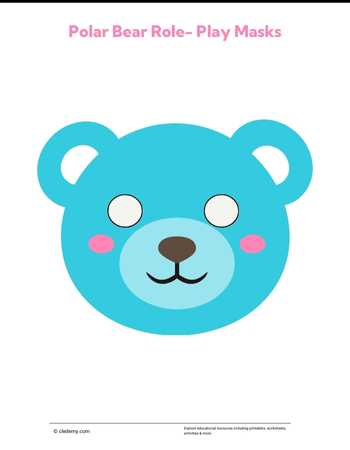 Polar Bear Role Play Mask