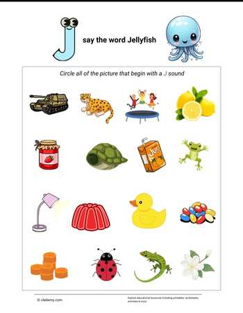 Circle the Picture-Jellyfish