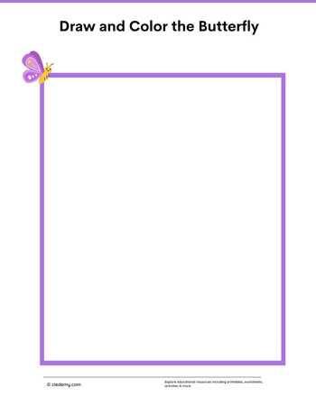 Draw and Color the Butterfly
