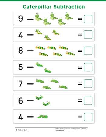 Caterpillar Subtractions