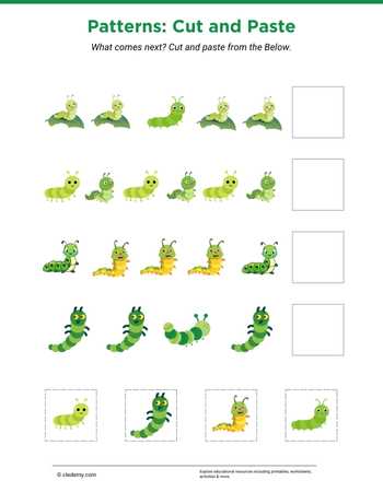 Patterns: Cut and Paste- Caterpillar