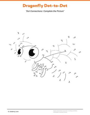 Dragonfly Dot-To-Dot