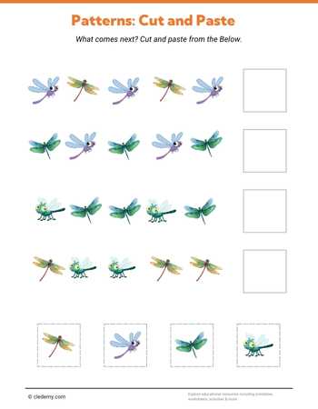 Patterns: Cut and Paste-Dragonfly