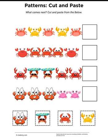 Patterns: Cut and Paste-Crab