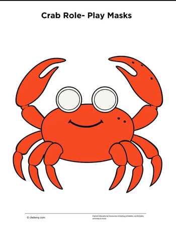 Crab Role Play Mask