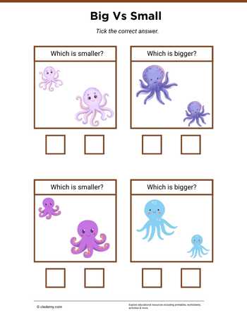 Big or Small Octopus