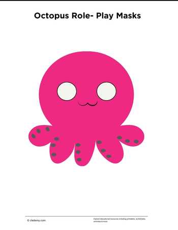 Octopus Role Play Masks