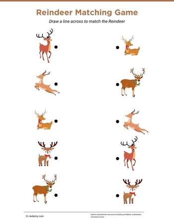 Reindeer Matching Game