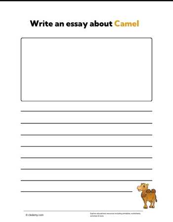 Write an Essay About Camel