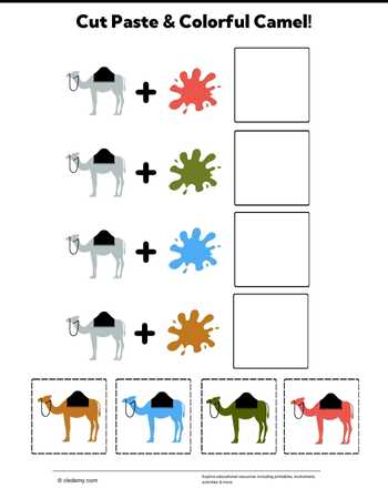Cut Paste & Colorful Camel