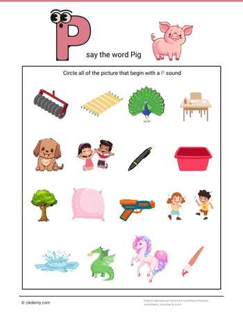 P Say the Word Pig