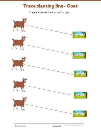 Trace Slanting Line-Goat