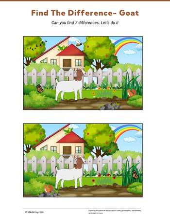 Find the Difference- Goat