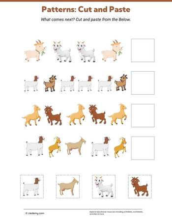 Patterns: Cut and Paste-Goat