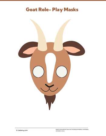 Goat Role Play Mask
