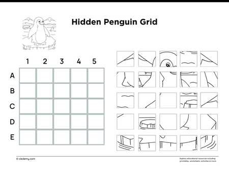 Hidden Penguin Grid