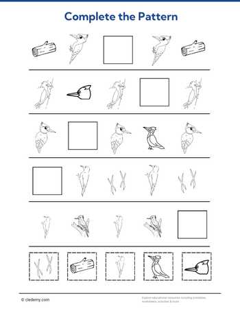 Complete The Pattern- Woodpecker