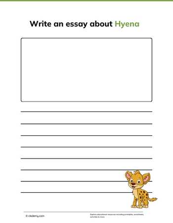 Write an Essay About Hyena
